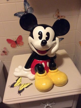 Treasure Craft Disney Mickey Mouse Collectible Ceramic Cookie Jar