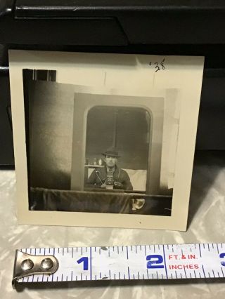 1938 Selfie Man Brownie Camera Photo Snapshot Kyle Watkins Missouri