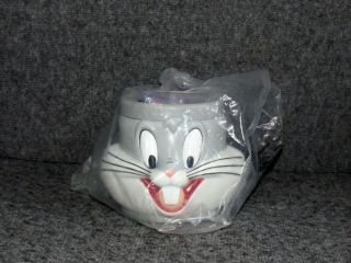 Looney Tunes 1994 Kfc Promo " Bugs Bunny " 3d Plastic Mug -