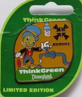 Disney Dlr Think Green Reduce Jiminy Cricket Reduce Pinocchio Le 1000 Pin