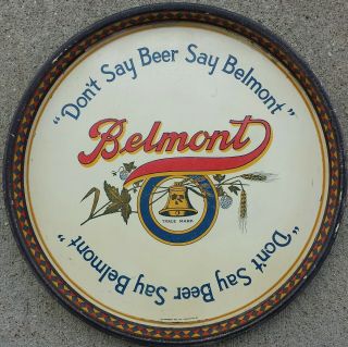 Belmont Beer Tray - 14 " - Belmont Brewing Co - Martins Ferry,  Ohio