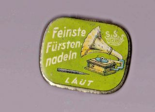 Vintage Gramophone Needle Tins German Feinste Furston Nadein With Contents