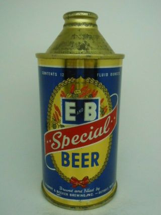 Irtp - E & B Special Cone Top Beer Can - Ekhardt & Becker Brewing - Detroit Michigan