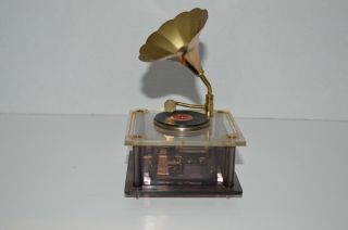 Vintage Waco Phonograph Music Box Plays Love Song Romeo & Juliet Made In Japan