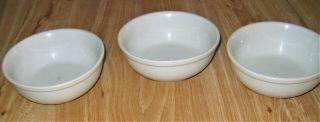 Set Of 3 Vtg Inter American 5.  5 " Porcelain Bowls.  Made In Poland