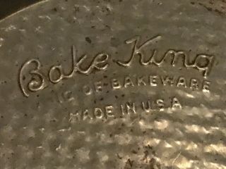 Vintage Bake King Bakeware Pie Tin Plate Slide Scrapper Usa Metal