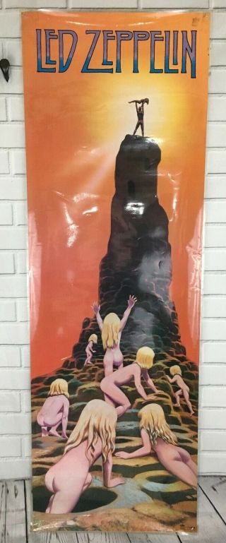 Vintage 1988 Led Zeppelin Houses Of The Holy Door Poster