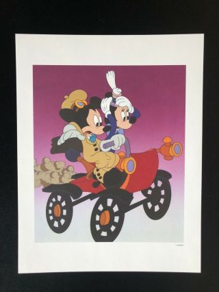 1993 Disneyana Convention Mickey Mouse Minnie Lithograph 8 X10 Disney Nifty 90s