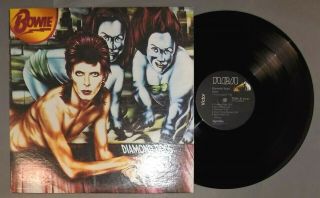 Glam Classic Rock Lp David Bowie Diamond Dogs Rca Ayl1 - 3889 Dynaflex 1974 Nm/ex