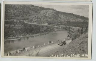 Nine Mile Montana Real Photo Postcard Rppc 1930 