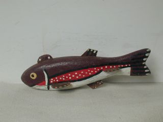 Vintage Wood,  Lead And Tin Ice Fishing Decoy Lure