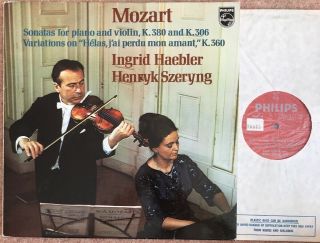 Phillips 6500 144 Haebler Szeryng Mozart Sonatas For Piano & Violin