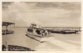 Boat To Padre Island Leaving Colley Boat Dock - Port Isabel,  Tx,  Cline 6 - O - 234