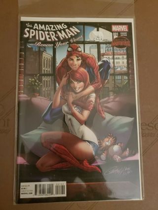 The Spider - Man Renew Your Vows 1 J.  Scott Campbell Variant Cover Wow