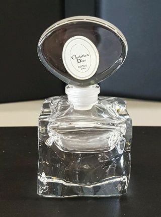 Vintage Christian Dior Crystal Perfume Bottle Japan (empty Bottle)