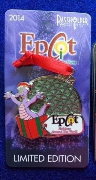 Disney Figment Passholder Epcot 2014 Holidays Day Around The World Le Pin