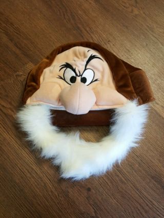 Walt Disney World Grumpy Beard Hat Snow White Seven Dwarves Cosplay Costume