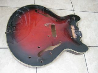 Vintage 1963 Eko Hollow Body Guitar Part For Project Repair