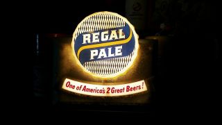 1950s? Regal Pale Beer Bar Top Light Up Sign