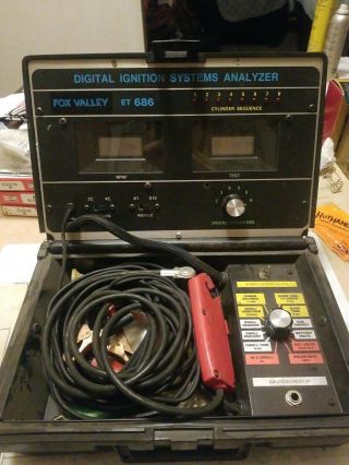 Fox Valley Et686 Vintage Digital Ignition Systems Tach - Dwell Electrical Analyzer