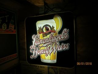 Leinenkugel ' s Honey Weiss neon lighted bar tavern sign 2