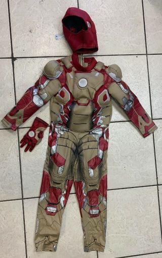 Disney Store Boys Iron Man Marvel Avengers Costume Size 7 - 8