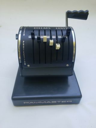 Vintage Paymaster Series X - 900 Check Writer With Key