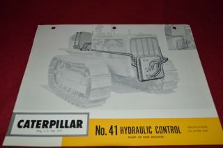 Caterpillar No.  41 Hydraulic Control Dealers Brochure Misc3