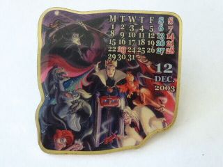 Disney Trading Pins 15873 Japan Calendar 2003 Villains December