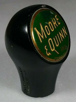 Old Moore & Quinn Inc.  Beer Ball Style Tap Knob Syracuse York NY Brewing 2