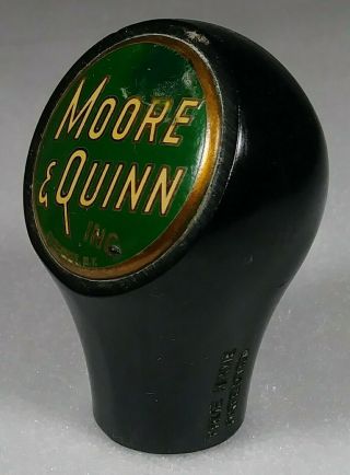 Old Moore & Quinn Inc.  Beer Ball Style Tap Knob Syracuse York NY Brewing 3