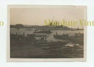 Old Photograph Naval Whangpoo River Shanghai China Vintage 1930s