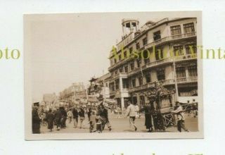 Old Photograph Street Parade Shanghai China Vintage 1930s