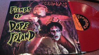 The Cramps Fiends Of Dope Island Lp Red Vinyl Vengeance From 1986 Nm Vinyl