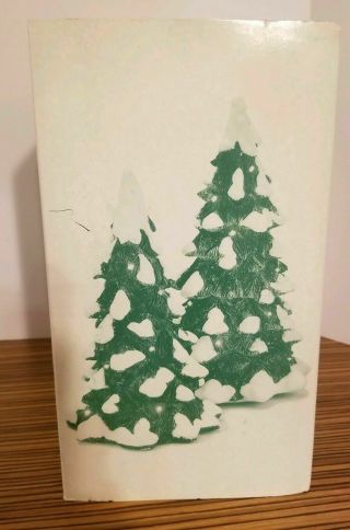 Dept.  56 North Pole Series Lighted Snow Capped Trees 52604 W/box