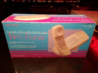 Radio Shack Trim - Fone 1980s Home Telephone 43 - 591d Et - 273 White