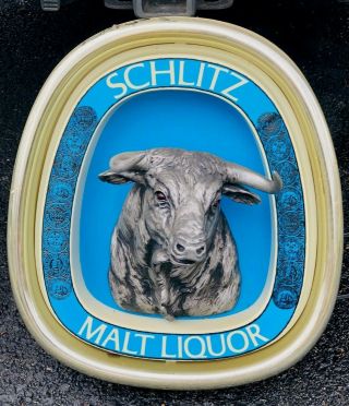 Vintage Schlitz Malt Liquor Lighted Sign 1970 