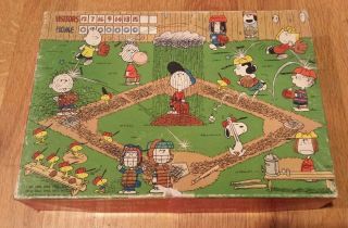 Snoopy Charlie Brown All Stars Baseball Puzzle Hallmark Springbok Peanuts VTG 3
