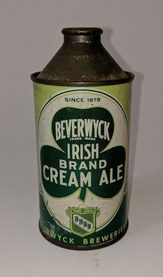 Beverwyck Irish Cream Ale Cone Top Beer Can Albany,  York