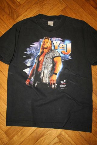 Chris Jericho Y2j T - Shirt Wwf Wwe Vintage 2000 Mens Wrestling