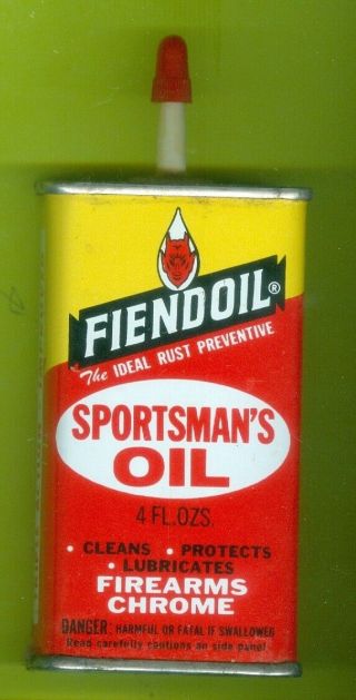 Vintage Fiendoil 4 Oz Can Sportsman 