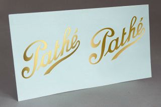 Pathe Logo To Restore Gramophone Phonograph Water Slide Decal