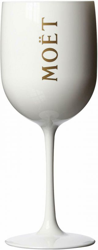 Moet And Chandon A Single Ice Imperial Acrylic White Edition Champagne Glass