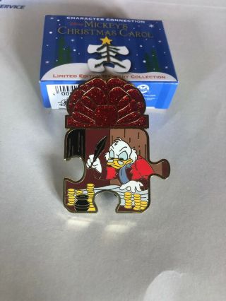 2019 Mickey Christmas Carol Mystery Puzzle Pin Disney Parks Scrooge Mcduck Duck
