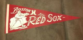 Vintage Boston Red Sox Pennant In Ex Mlb Baseball