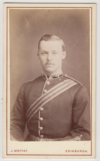 Military Cdv - Edinburgh,  Young Officer In Uniform