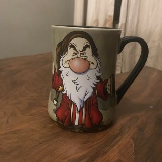Disney Snow White Seven Dwarfs Grumpy 16 Oz Coffee Tea Mug " I Hate Mornings "