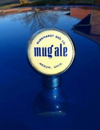 Mug Ale Ball Style Tap Knob,  Burkhardt Brewing Company,  Akron,  Ohio,  1950 