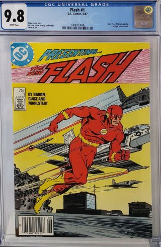 The Flash (1987) 1 Cgc 9.  8 006