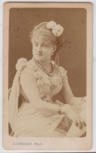 Stage Cdv - Berthe Deligny,  French Actress By Liebert Of Paris